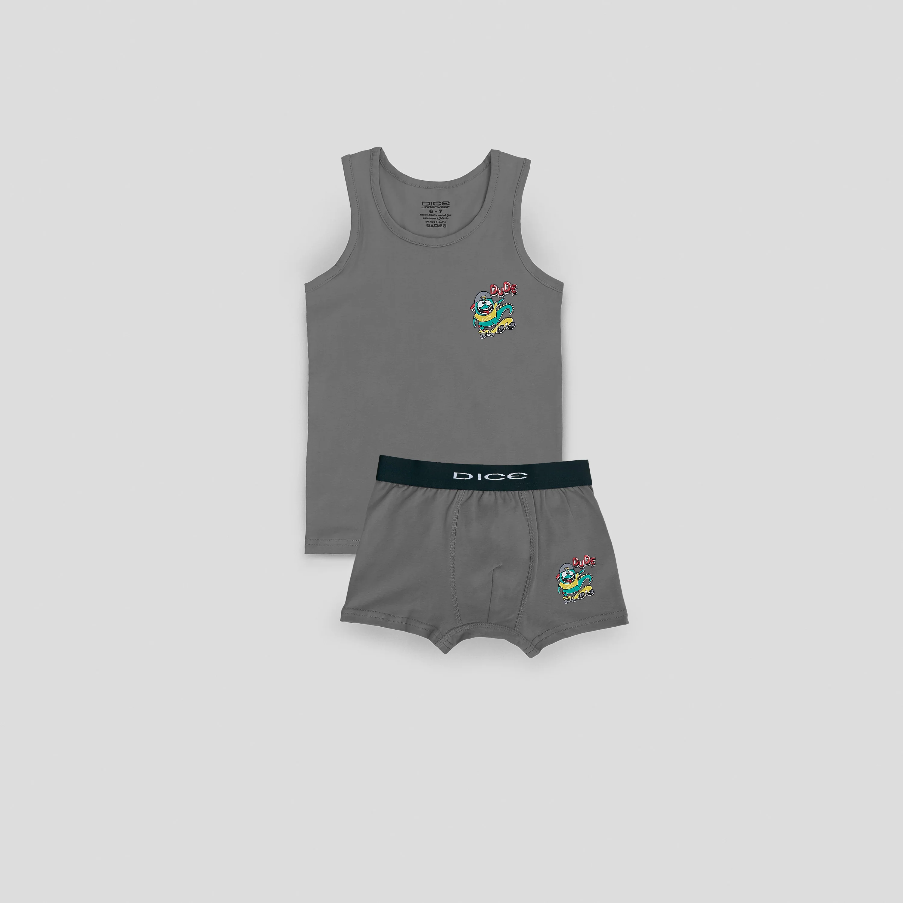 Printed Boys' Underwear Set (Top-bottom) Pack Of 3 - Image 10