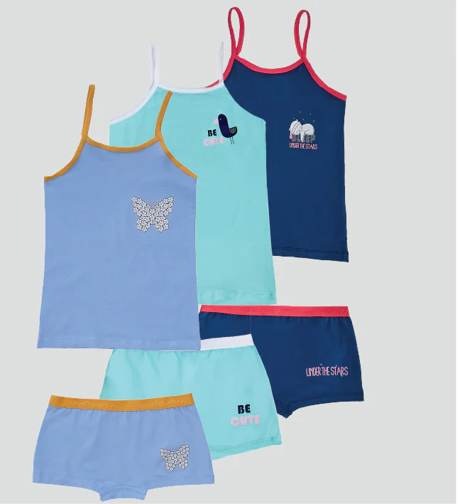 Printed Girls Set  (Top-Bottom) Pack Of 3 - Image 2